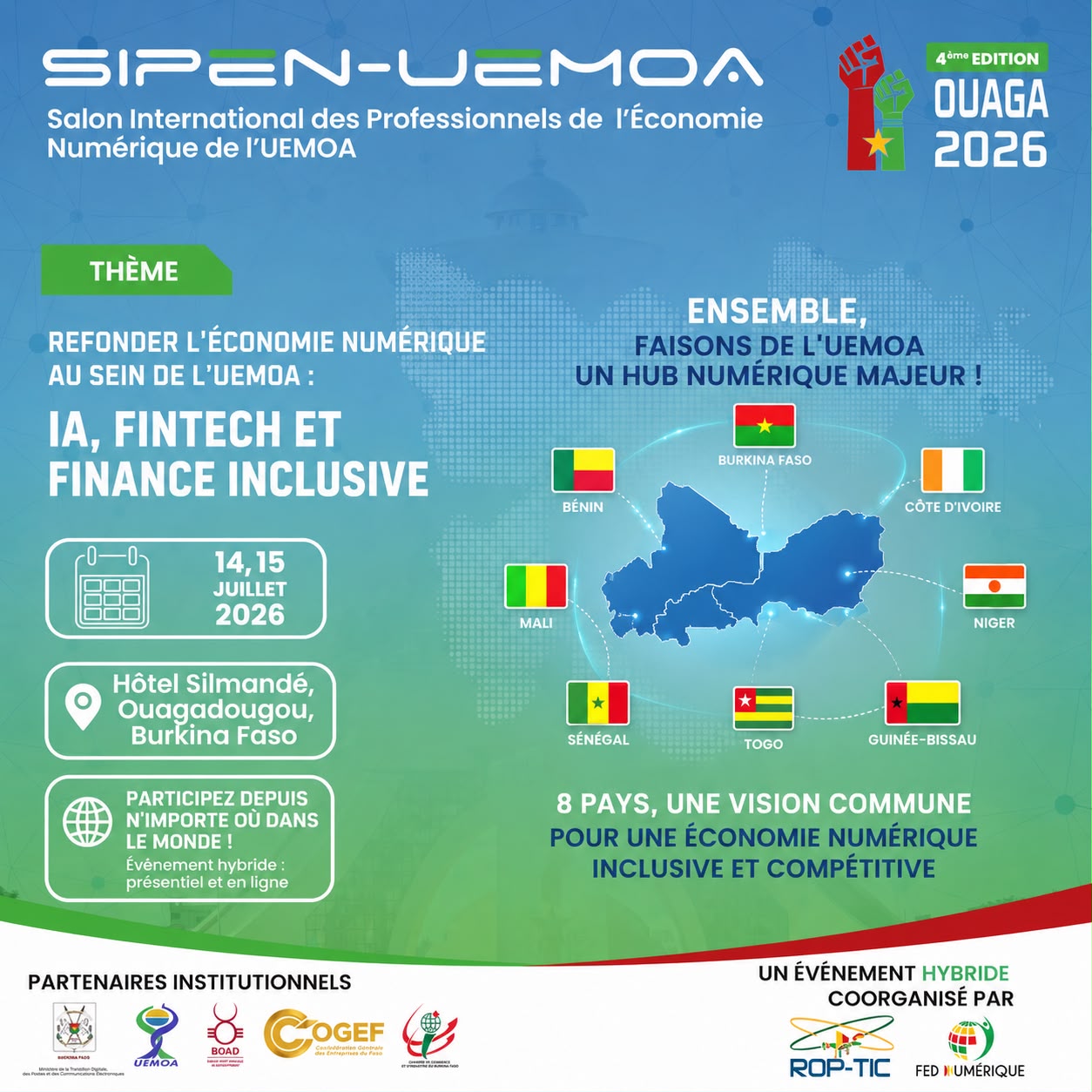Visuel de SIPEN-UEMOA 2026 - Salon International de l'Économie Numérique